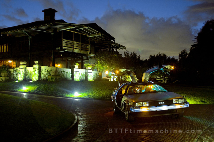 Delorean With Gullwings Aloft